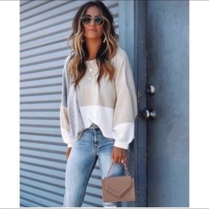 Vici colorblock sweater